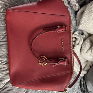 Michael Kors Bold Red Satchel